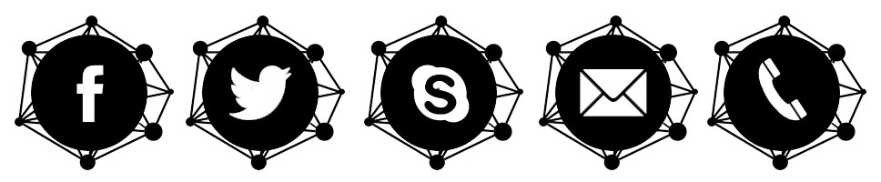 set d'icones des réseaux sociaux