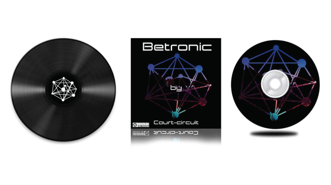 vinyl avec le logo betronic